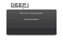 Tablet Screenshot of deepmeaningless.com